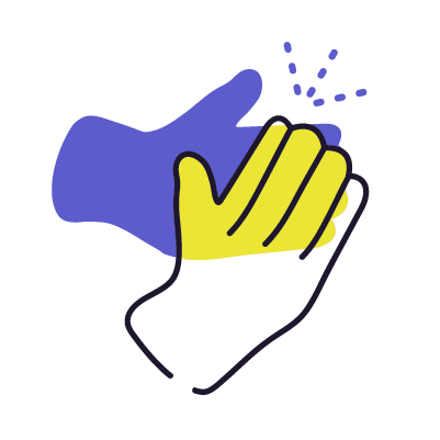 Deux mains qui clapent